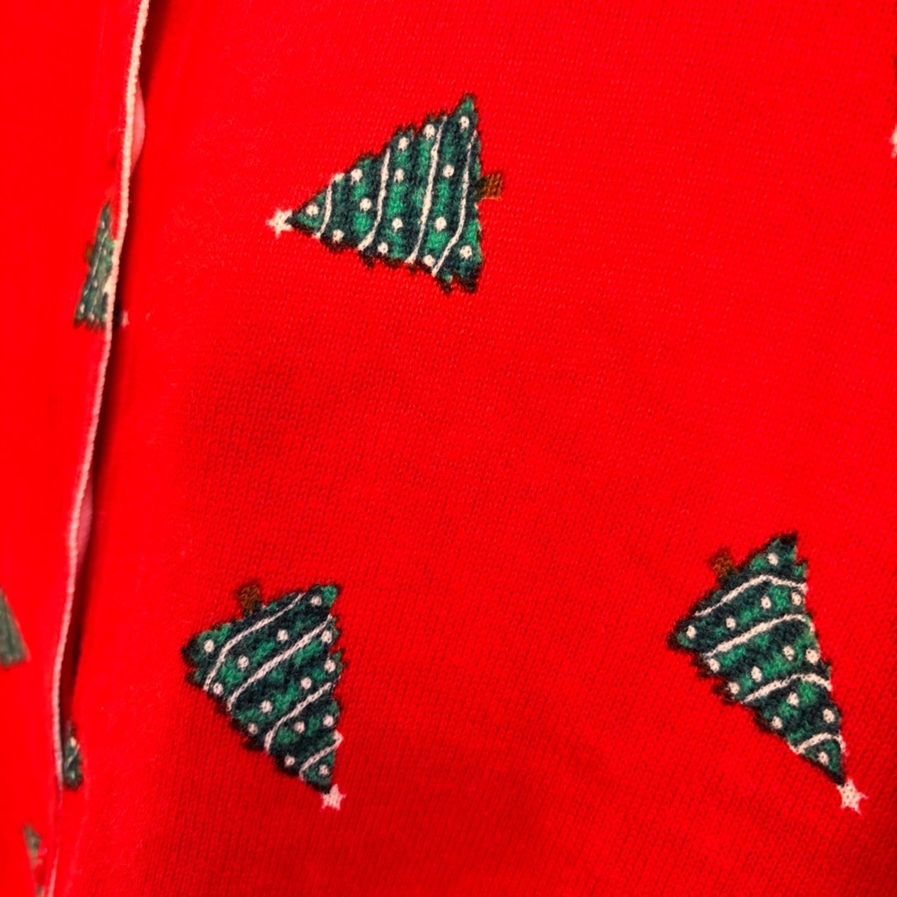 Woman Within Christmas Tree Cardigan Artsy Teacher Office Church Grannycore Knit - Picture 9 of 13